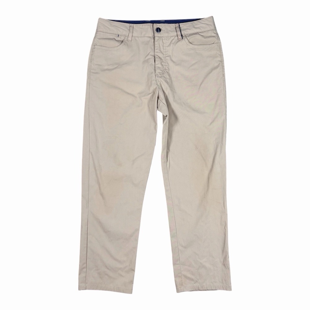 Johnnie-O Pants Mens 30x30(27) Light Khaki Prep Performance Chino Stretch Formal